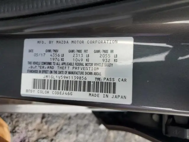 2017 MAZDA 6 TOURING