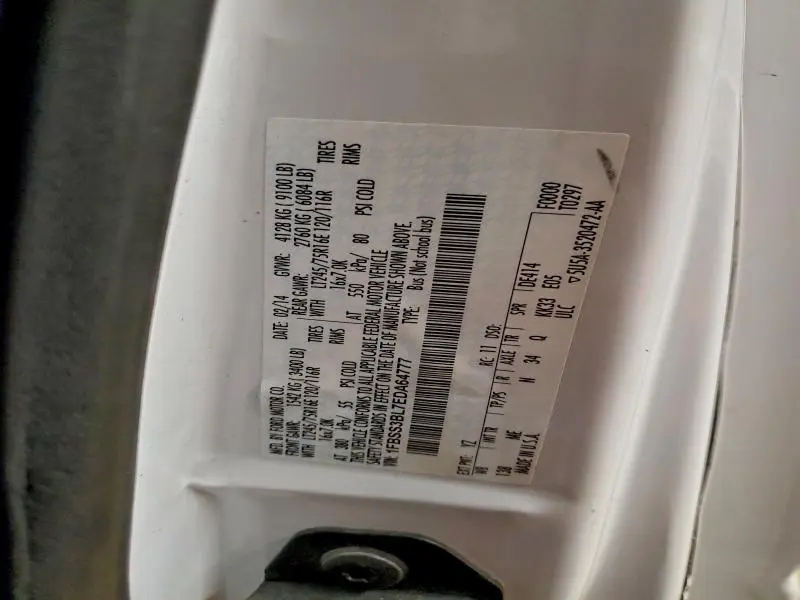 2014 FORD ECONOLINE E350 SUPER DUTY WAGON  