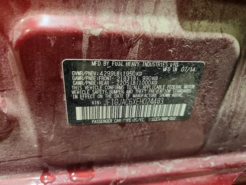 2014 SUBARU IMPREZA PREMIUM  
