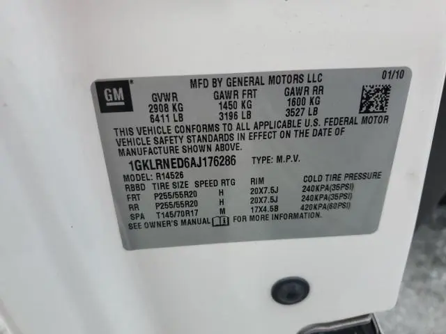 2010 GMC ACADIA SLT-2  