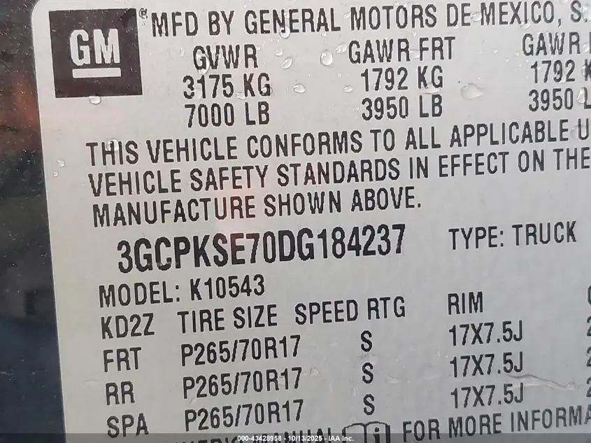 2013 CHEVROLET SILVERADO 1500 LT