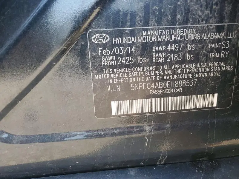 2014 HYUNDAI SONATA SE 2.0T  