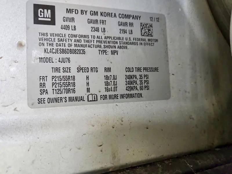 2013 BUICK ENCORE   