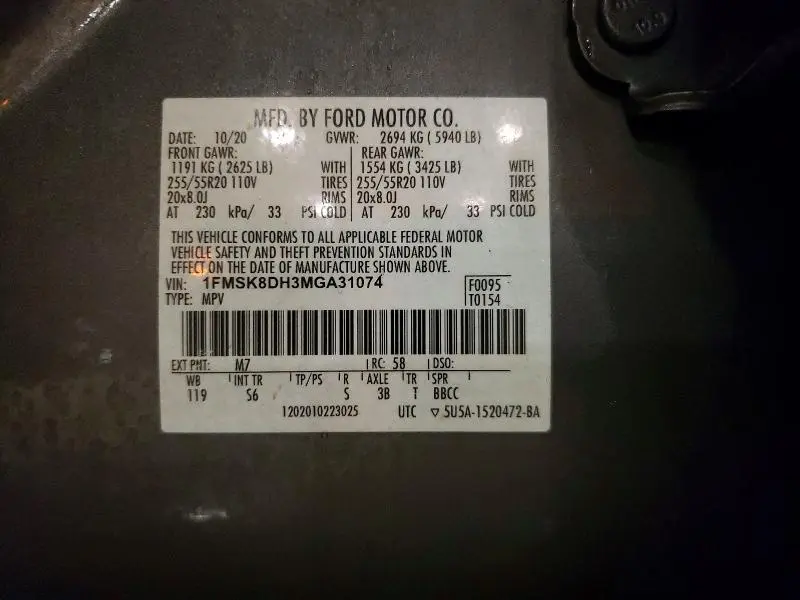 2021 FORD EXPLORER XLT  