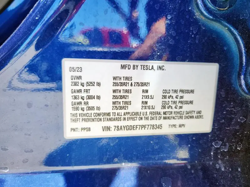 2023 TESLA MODEL Y   