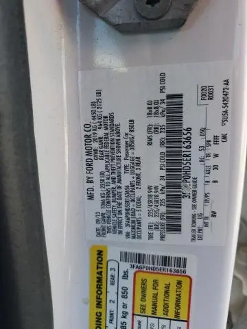 2014 FORD FUSION SE  