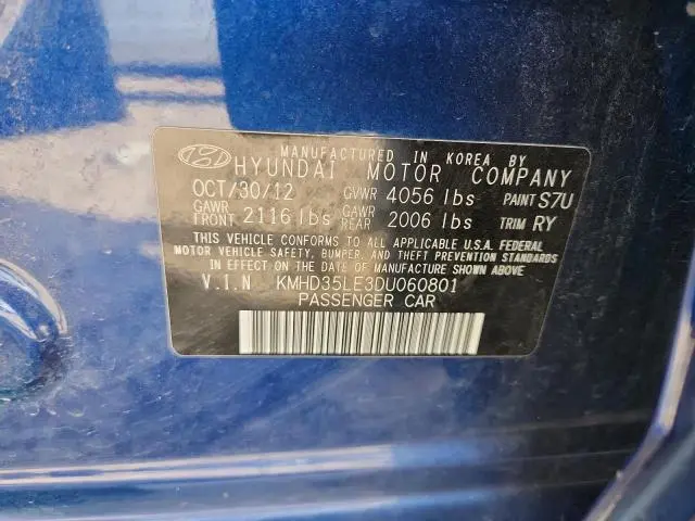 2013 HYUNDAI ELANTRA GT   