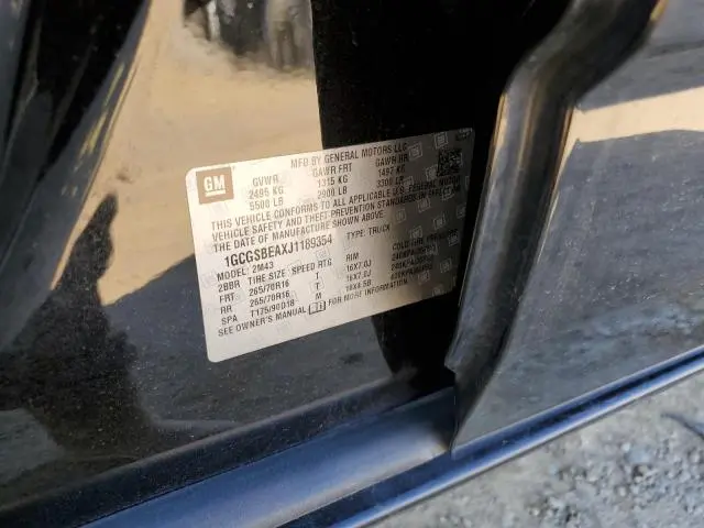 2018 CHEVROLET COLORADO   