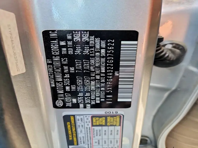 2018 KIA SORENTO L  