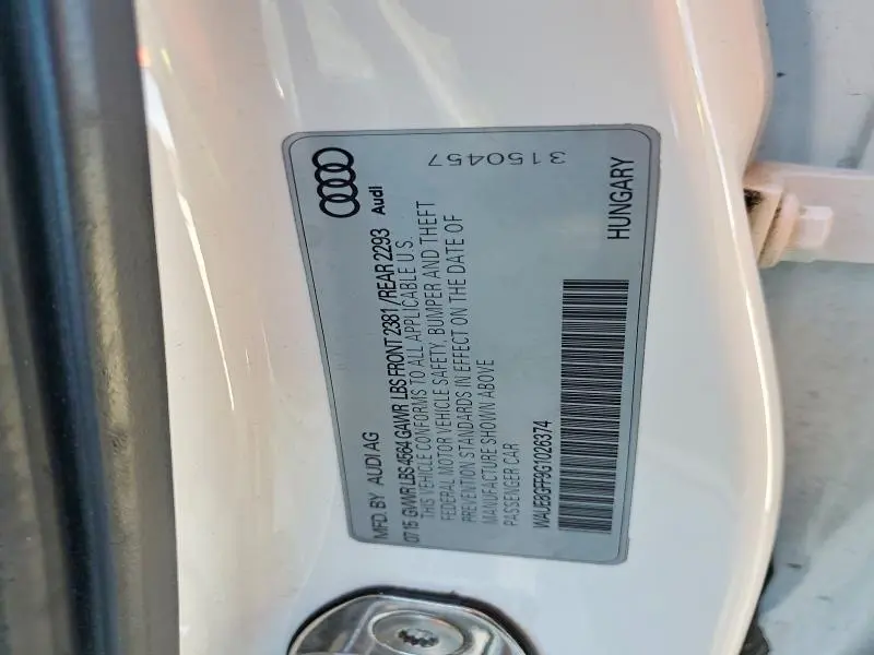 2016 AUDI A3 PREMIUM PLUS  