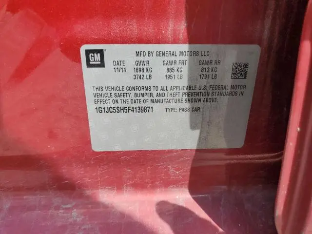 2015 CHEVROLET SONIC LT