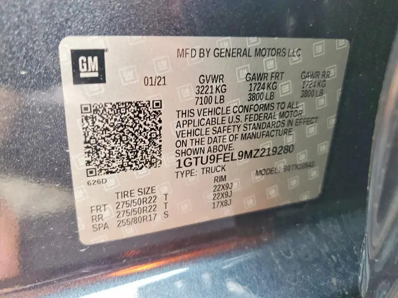 2021 GMC SIERRA K1500 DENALI  