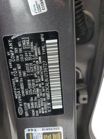 2020 HYUNDAI TUCSON LIMITED  