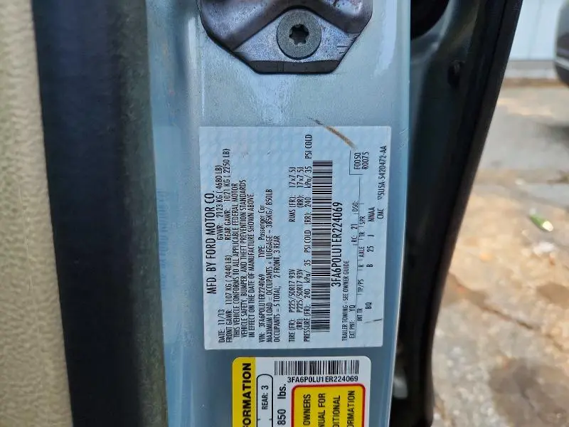2014 FORD FUSION SE HYBRID  