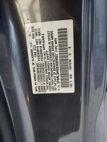 2014 HONDA ODYSSEY TOURING  