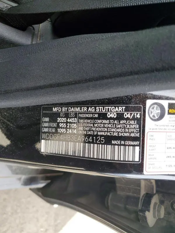 2014 MERCEDES-BENZ C 250  