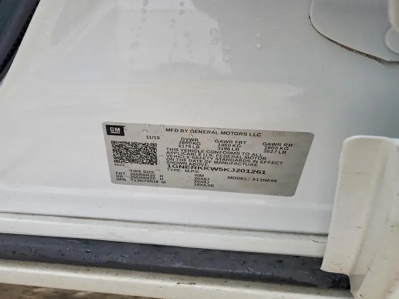 2019 CHEVROLET TRAVERSE PREMIER  