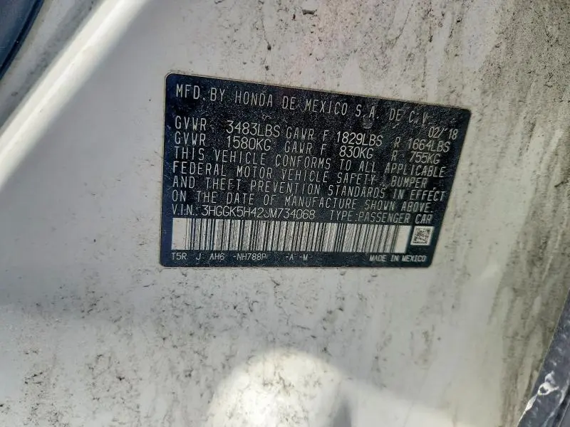 2018 HONDA FIT LX  