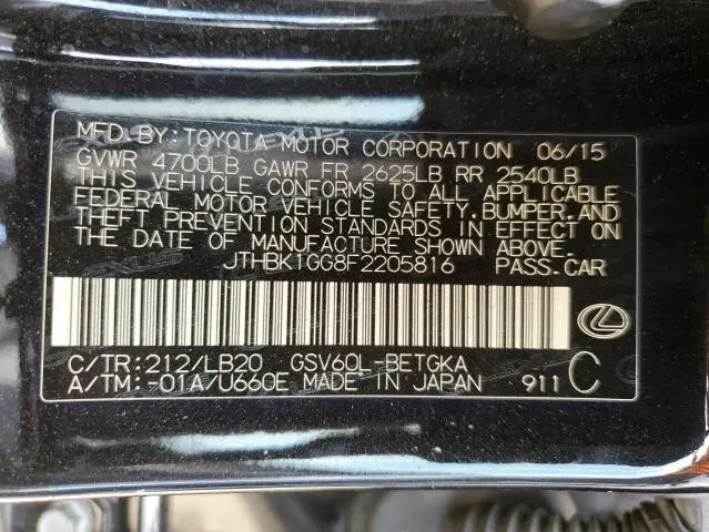 2015 LEXUS ES 350  