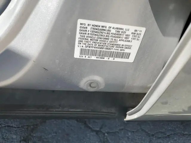 2011 HONDA PILOT EXL  