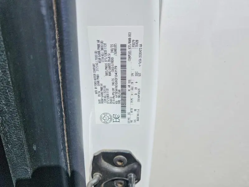 2016 FORD F150 SUPERCREW  
