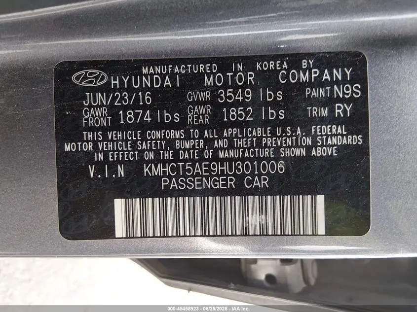 2017 HYUNDAI ACCENT SE