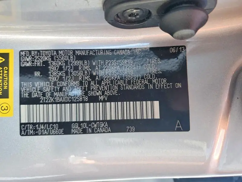 2013 LEXUS RX 350  