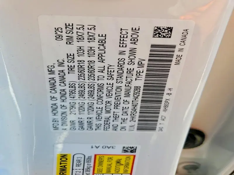 2026 HONDA CR-V EX  