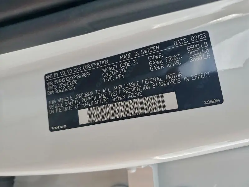 2023 VOLVO XC90 CORE  