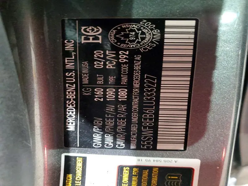 2020 MERCEDES-BENZ C 300 4MATIC  