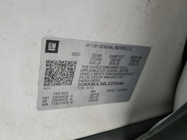 2020 GMC ACADIA SLT  