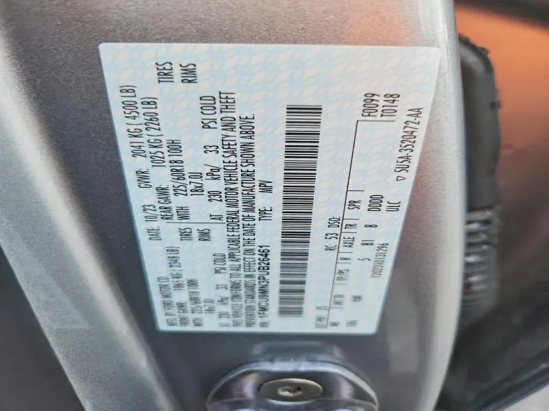 2023 FORD ESCAPE ST LINE  