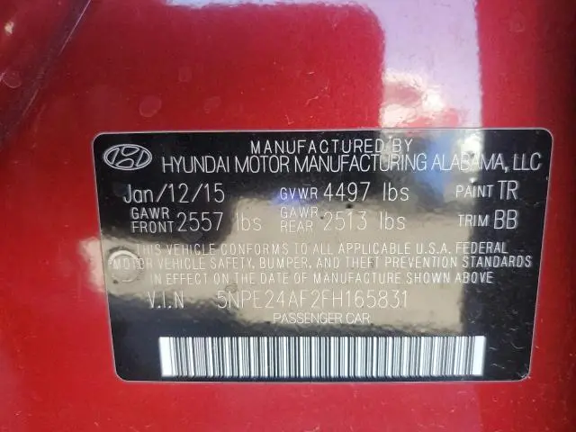 2015 HYUNDAI SONATA SE  