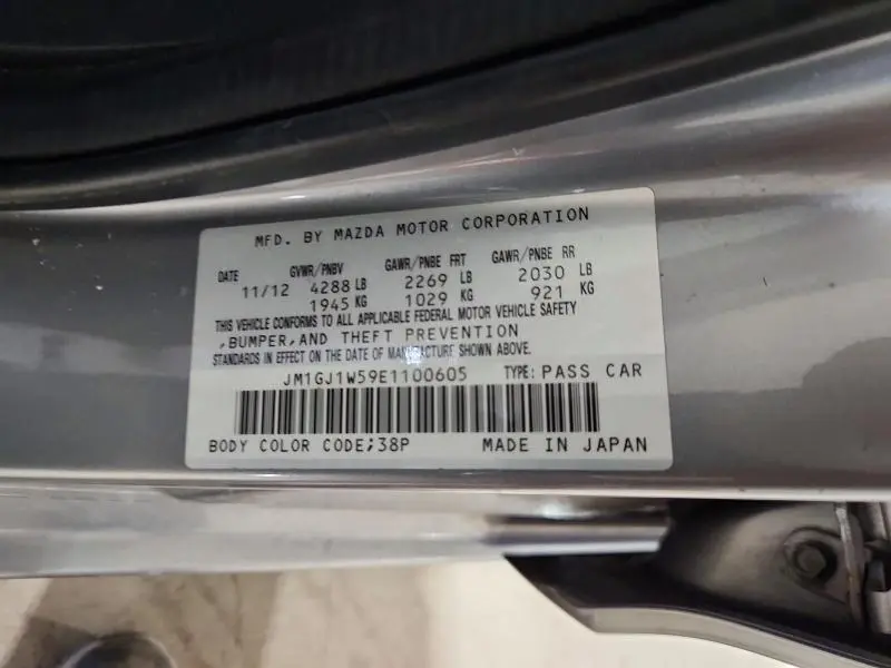 2014 MAZDA 6 GRAND TOURING  