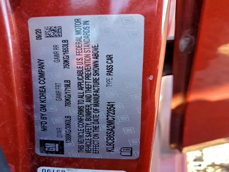 2021 CHEVROLET SPARK LS  