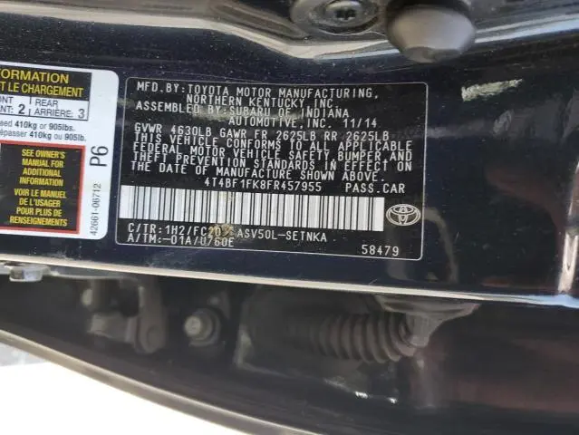 2015 TOYOTA CAMRY LE  