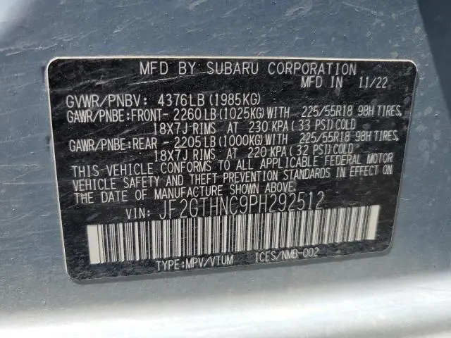 2023 SUBARU CROSSTREK LIMITED  