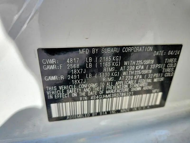 2024 SUBARU CROSSTREK LIMITED  