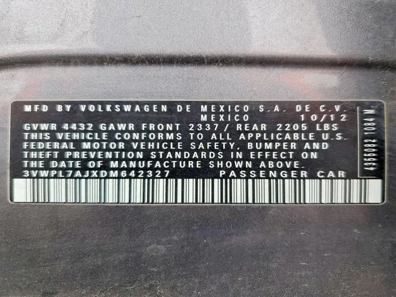 2013 VOLKSWAGEN JETTA TDI  