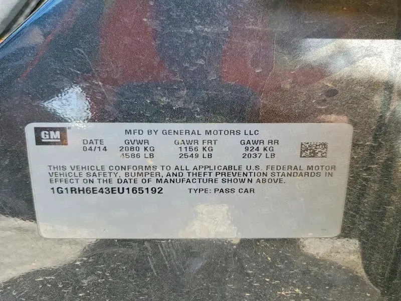 2014 CHEVROLET VOLT   
