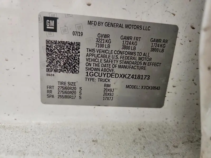 2019 CHEVROLET SILVERADO K1500 LT  