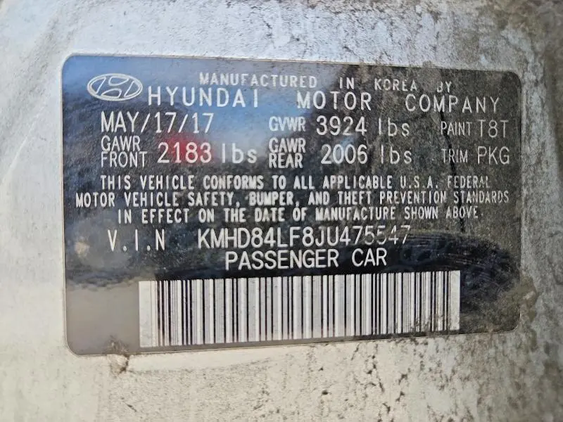 2018 HYUNDAI ELANTRA SEL  