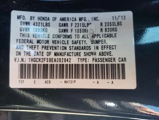 2014 HONDA ACCORD SPORT