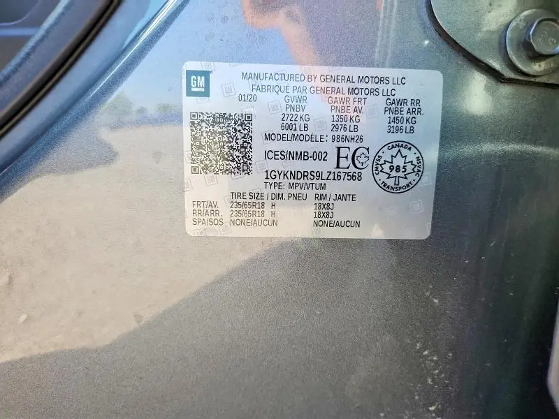 2020 CADILLAC XT5 PREMIUM LUXURY  