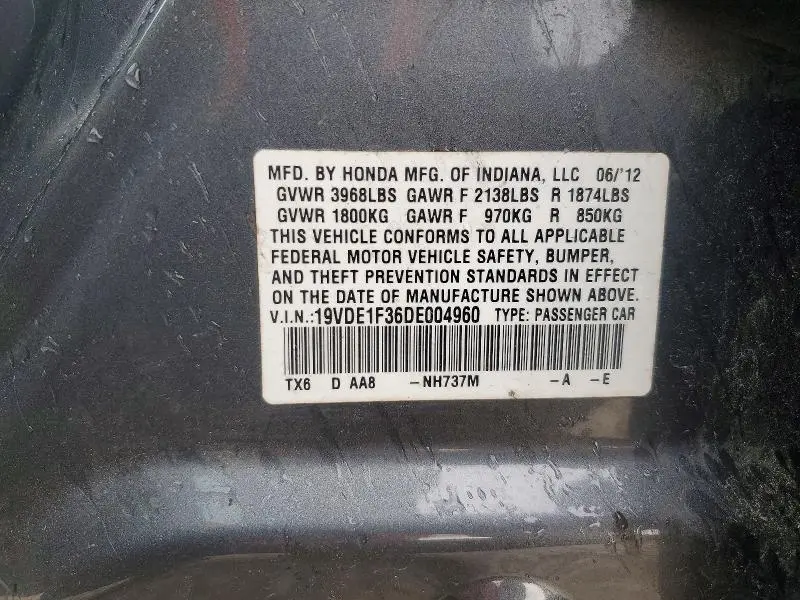 2013 ACURA ILX 20  