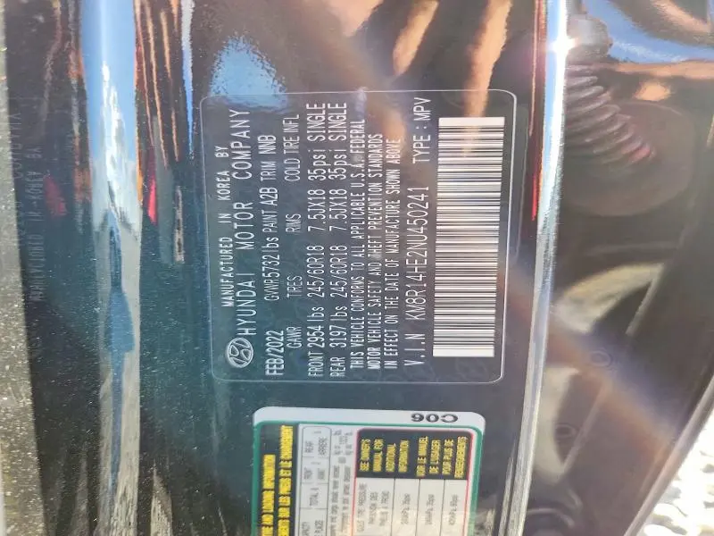 2022 HYUNDAI PALISADE SE  