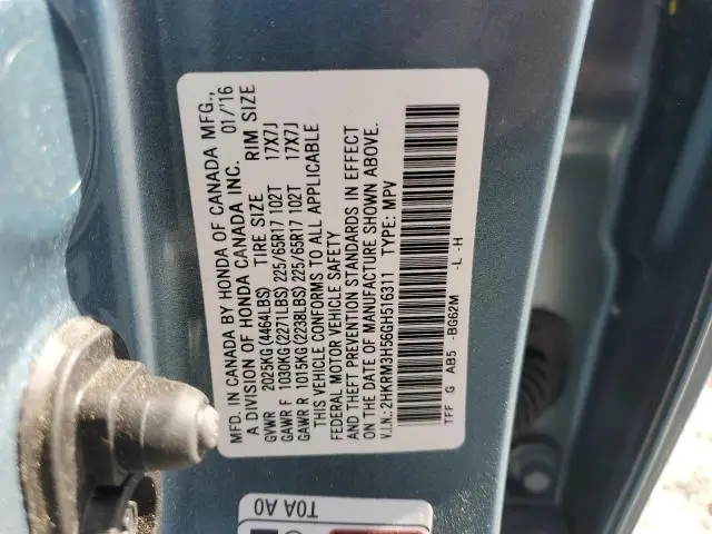 2016 HONDA CR-V EX