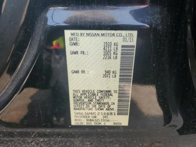 2015 NISSAN ALTIMA 2.5  