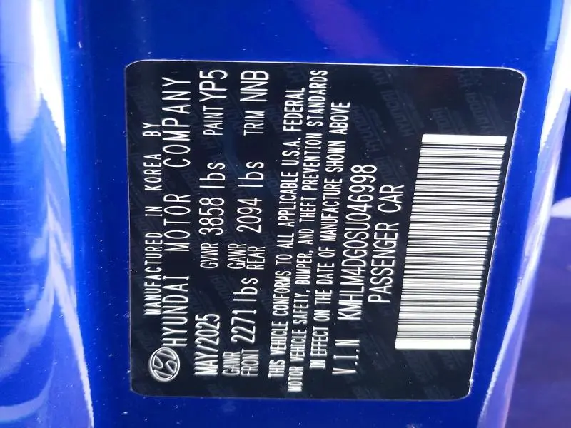 2025 HYUNDAI ELANTRA SEL SPORT  