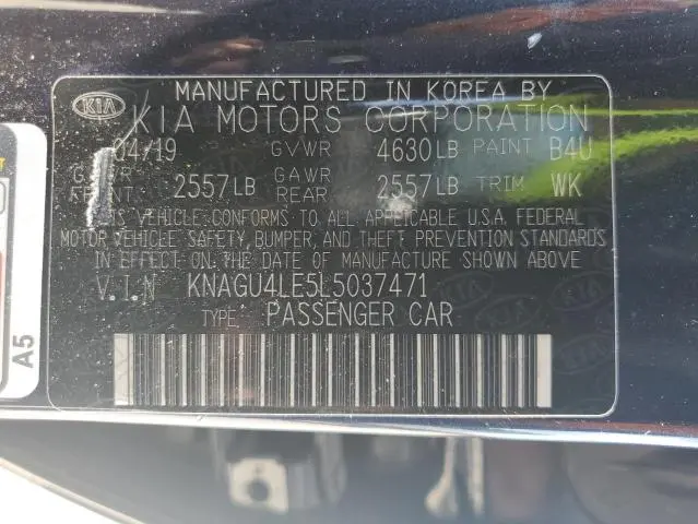 2020 KIA OPTIMA HYBRID EX  